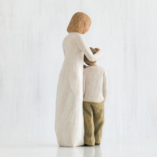 Mother and Son Figurine