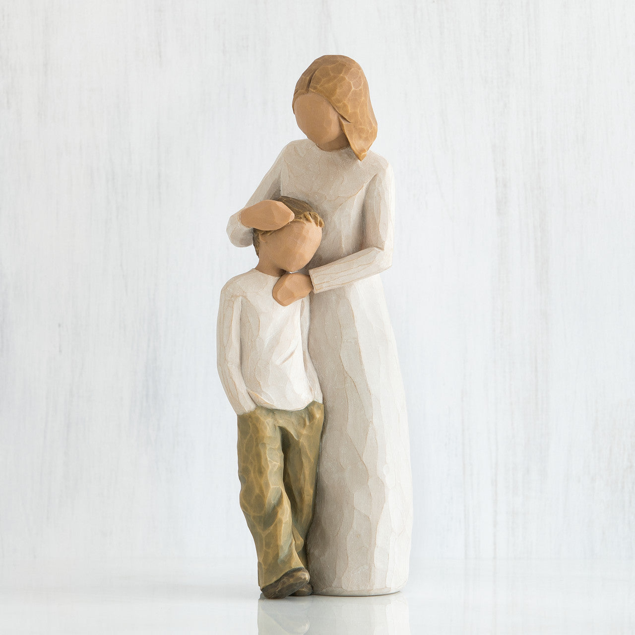 Mother and Son Figurine