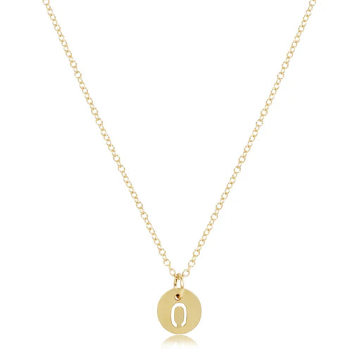 16" Gold Initial Necklace