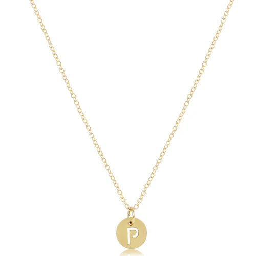 16" Gold Initial Necklace