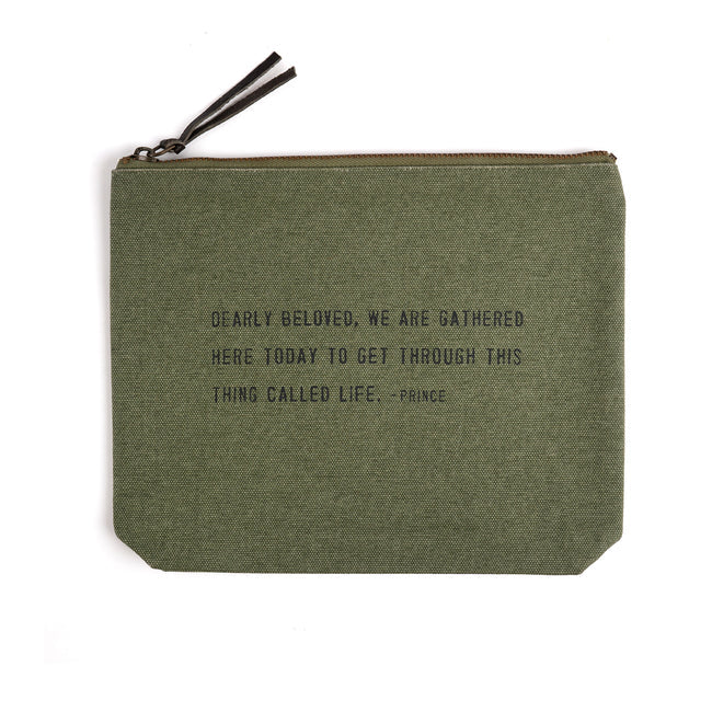 Canvas Zip Bag - Rosemary