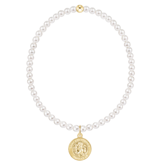 Classic Pearl Protection Charm Bracelet - 3mm