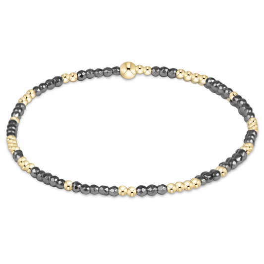 Hope Unwritten Silver Faceted Hematite Bracelet