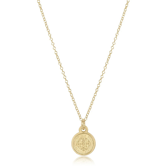 16" Small Blessing Disc Necklace