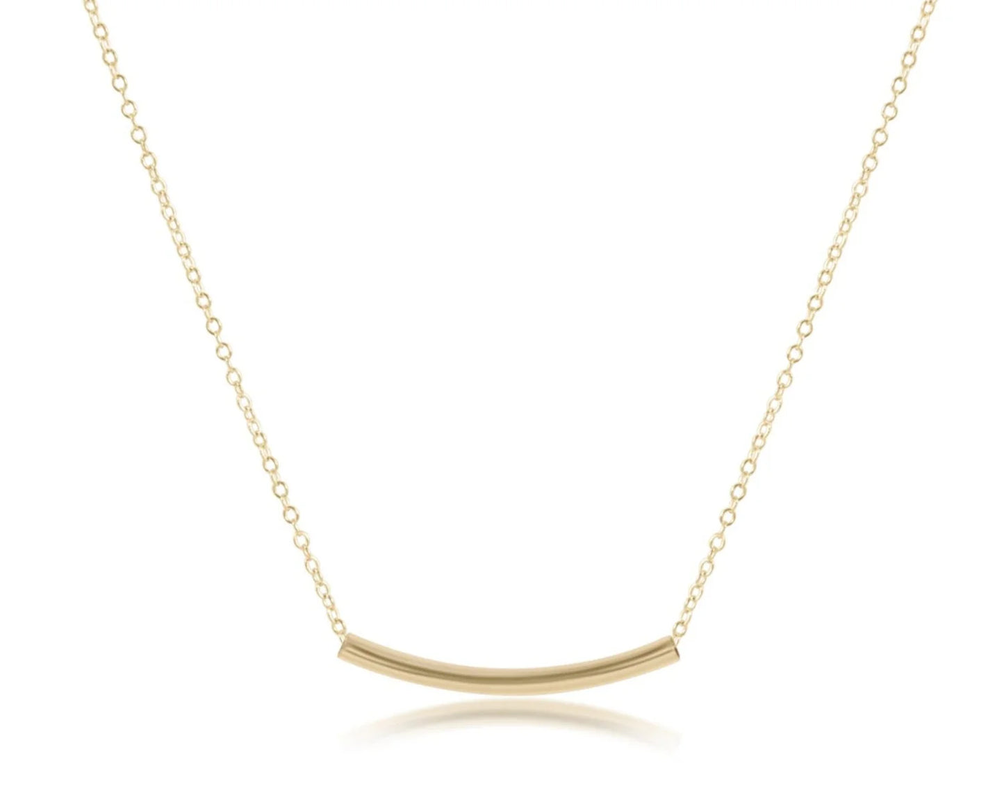 16" Small Gold Bliss Bar Necklace