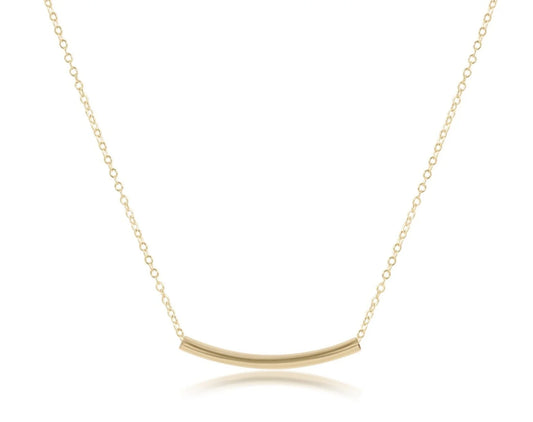 16" Small Gold Bliss Bar Necklace