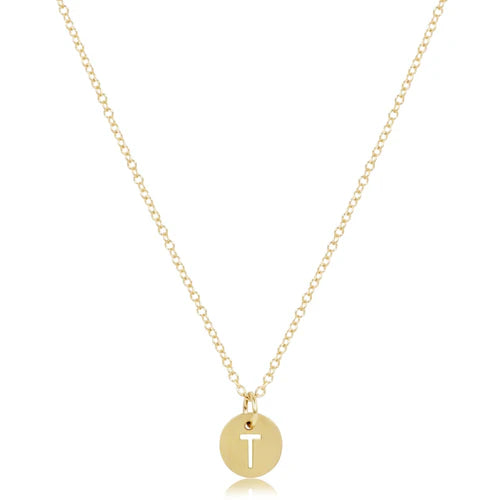 16" Gold Initial Necklace