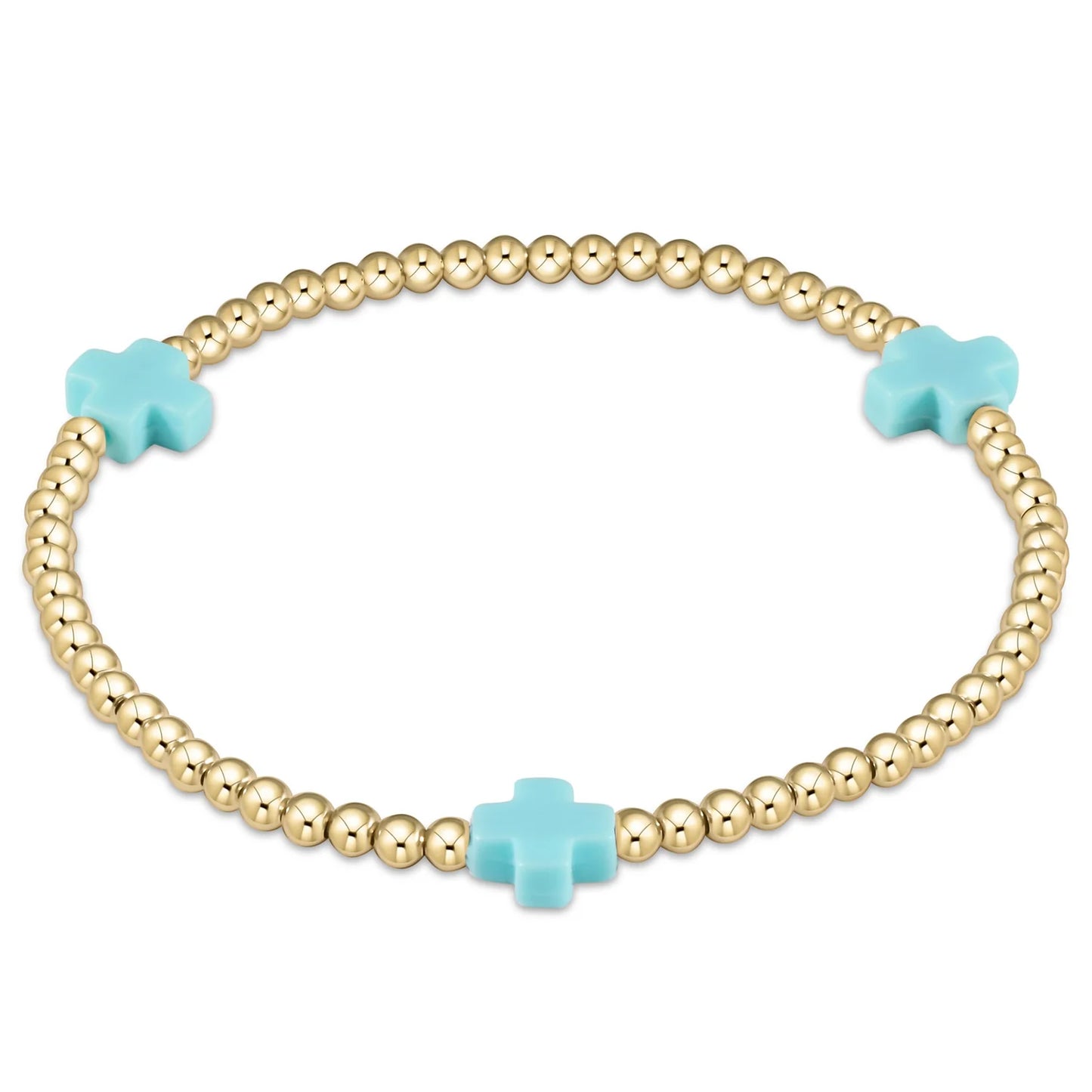 Signature Cross 3mm Bead Bracelet - Egirl