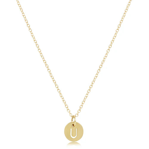 16" Gold Initial Necklace