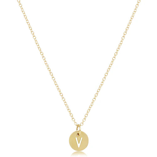 16" Gold Initial Necklace