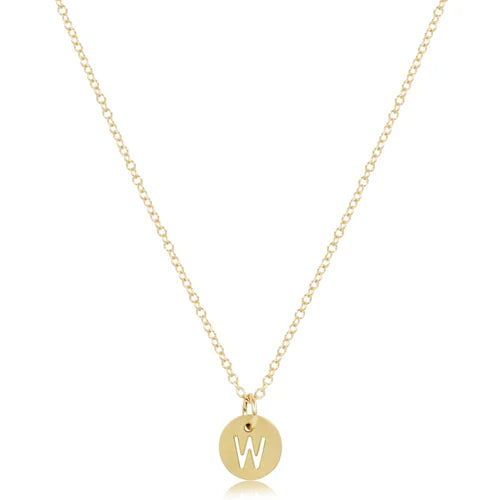 16" Gold Initial Necklace