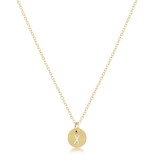 16" Gold Initial Necklace