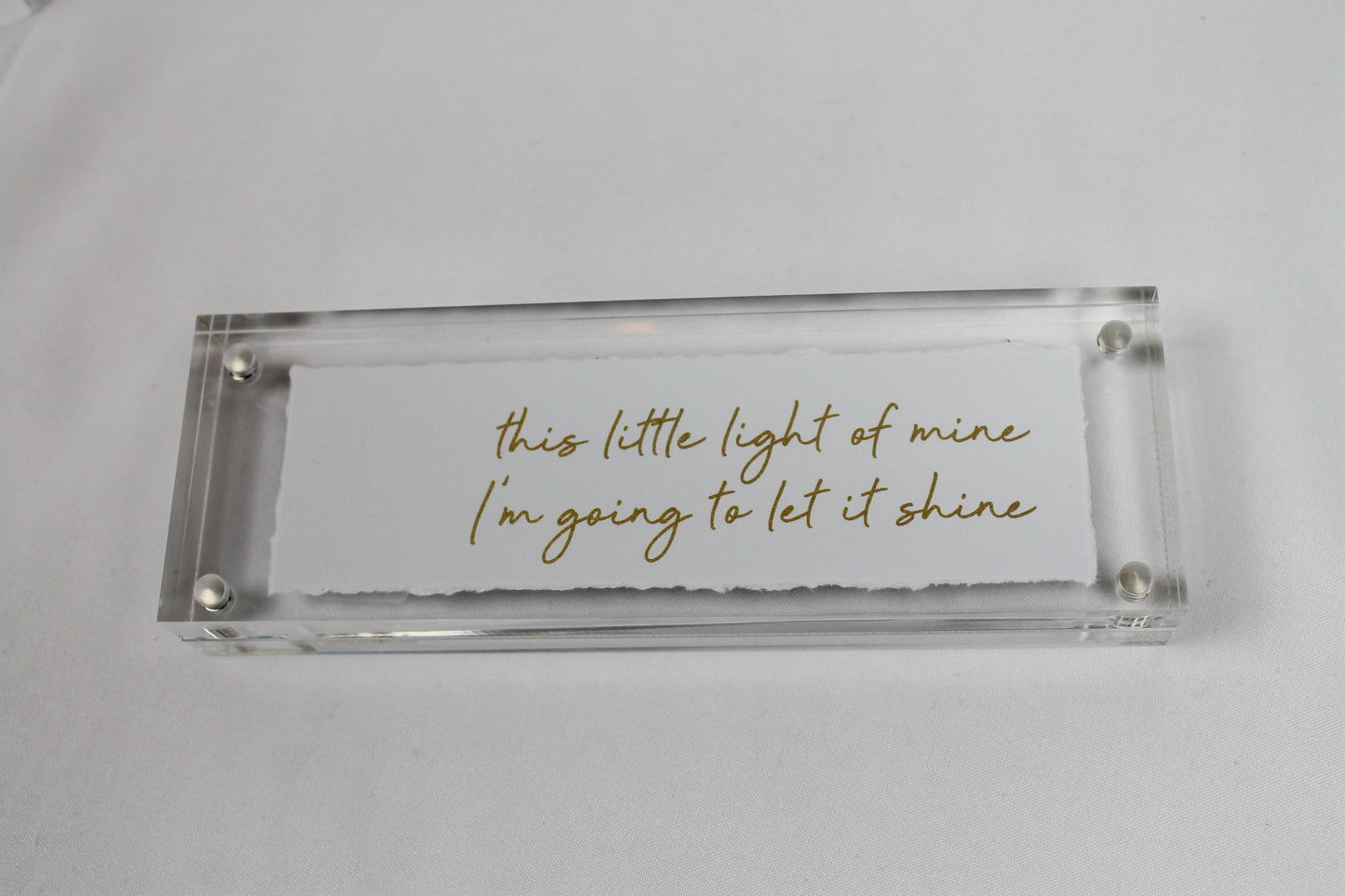 This little light of mine - Acrylic Frame