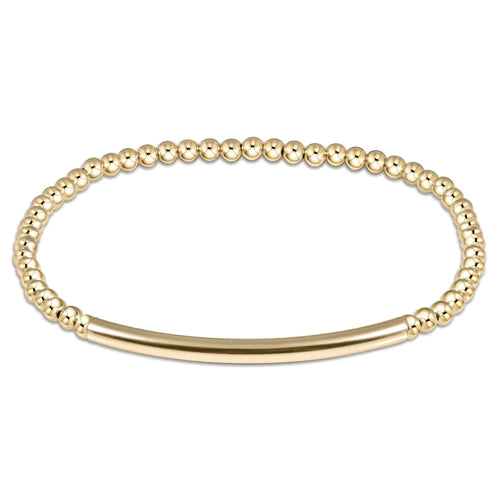 Classic Gold Bliss Bar Smooth Bracelet