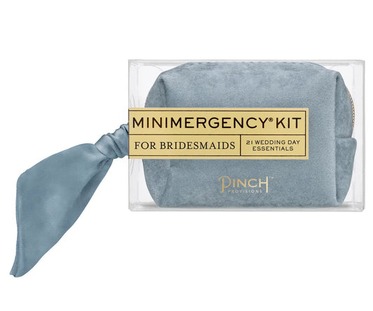 Velvet Minimergency Kit for Bridesmaids - Dusty Blue