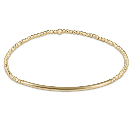 Egirl Classic Gold 2mm Bead Bracelet - Bliss Bar