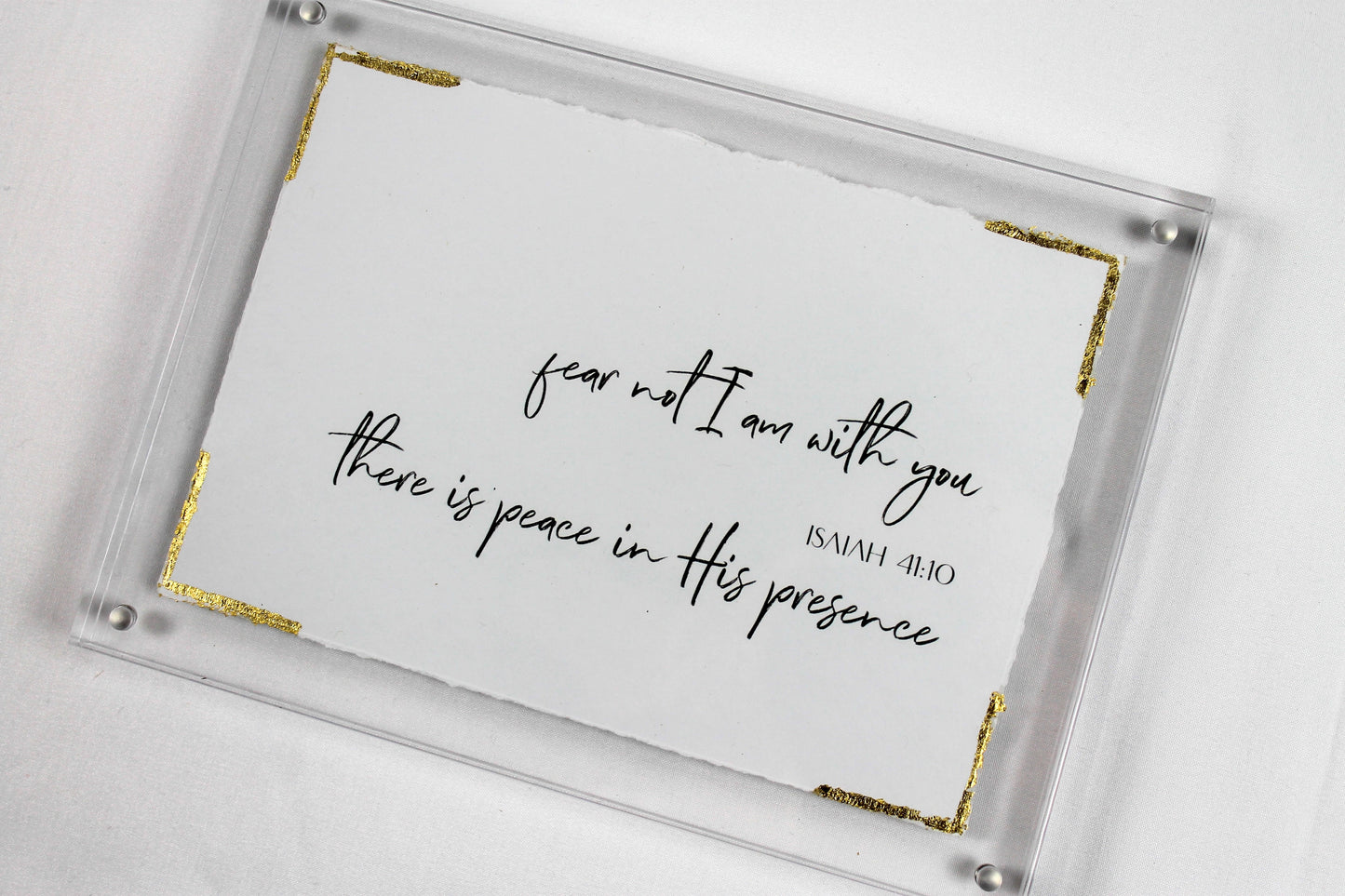 Isaiah 41:10 - Acrylic Frame