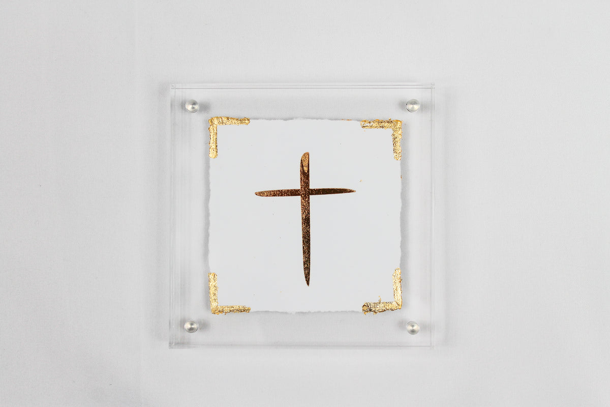 Crossed Frame Cross - Acrylic Frame – Magnolia House Store